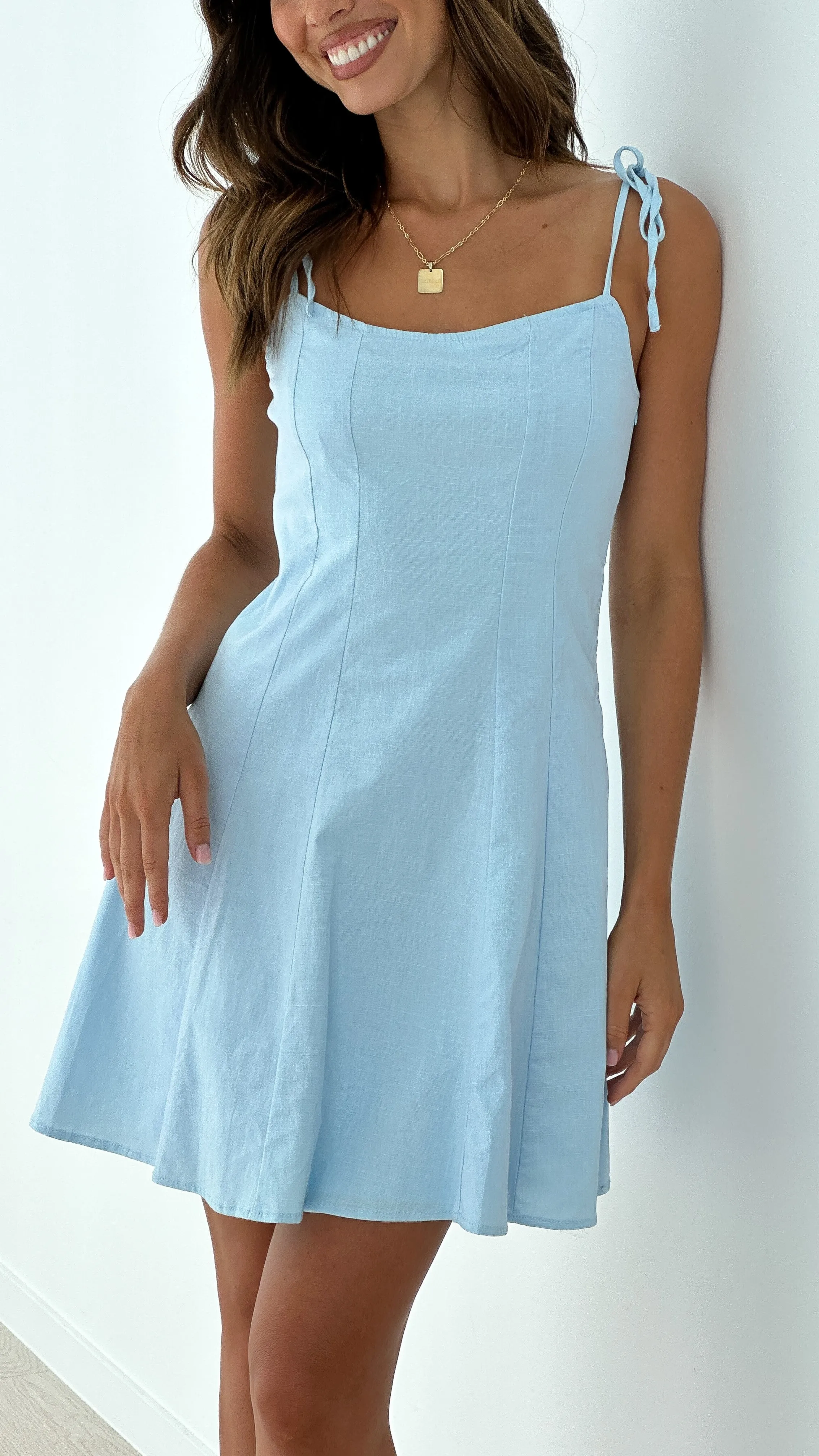 Macie Mini Dress - Light Blue sold by Billy J product image thumbnail 4
