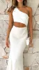 Abia Maxi Dress - White/Natural sold by Billy J
