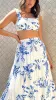 Adaya Crop Top - Blue/White sold by Billy J