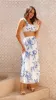Adaya Crop Top - Blue/White sold by Billy J