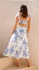 Adaya Crop Top - Blue/White sold by Billy J