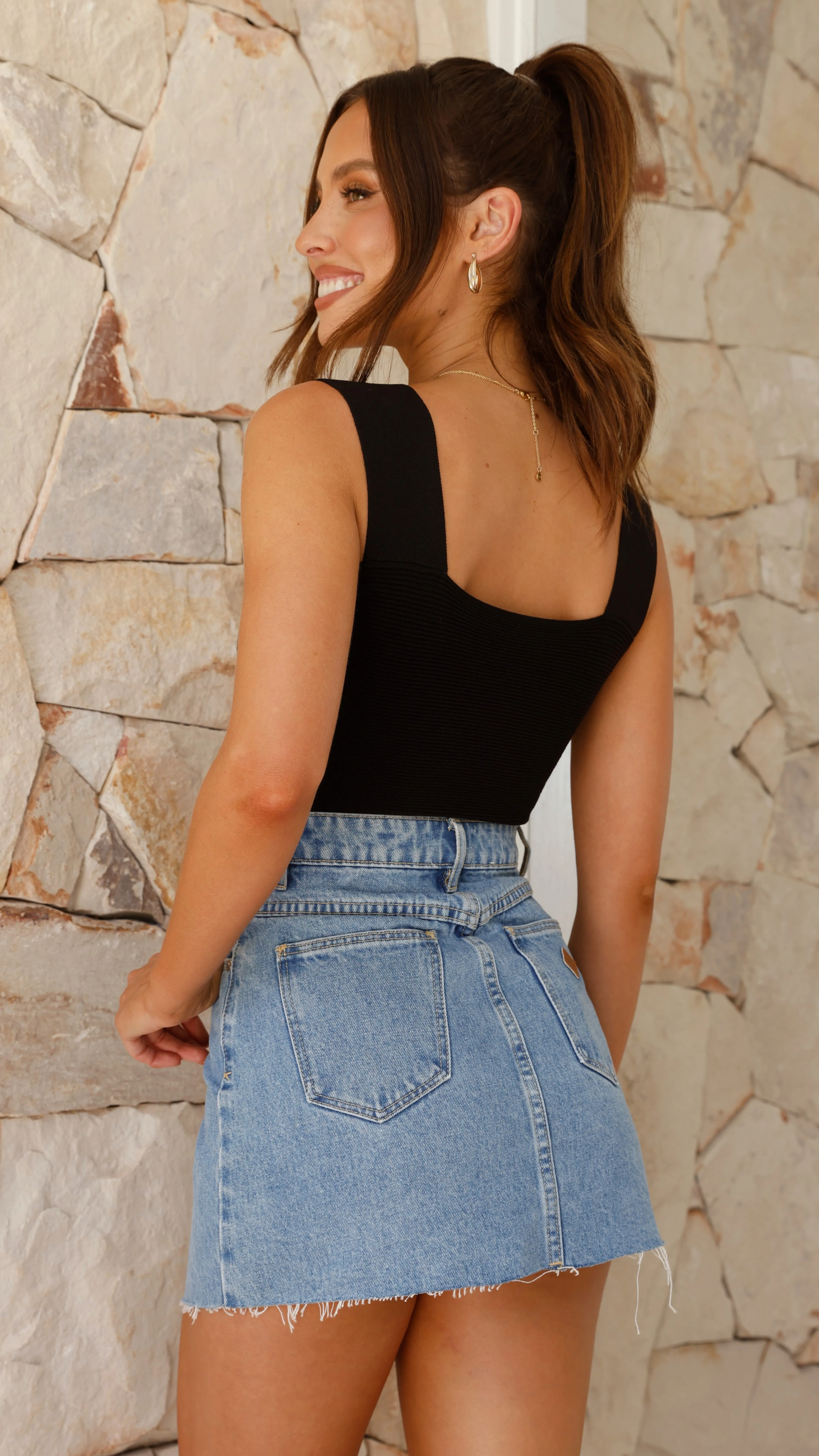 Lucielle Wrap Top - Black sold by Billy J product image thumbnail 2