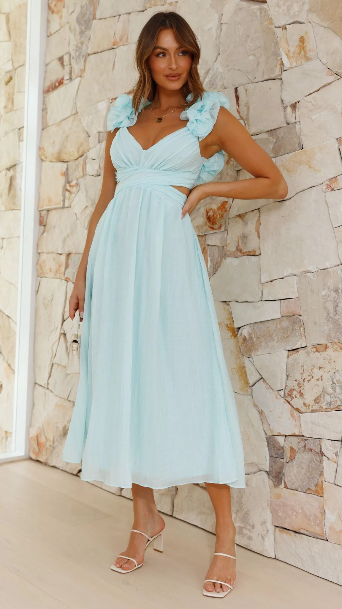 Cadell Maxi Dress - Blue sold by Billy J product image thumbnail 3