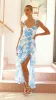 Achelle Maxi Dress - Blue Floral sold by Billy J