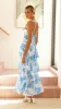 Achelle Maxi Dress - Blue Floral sold by Billy J