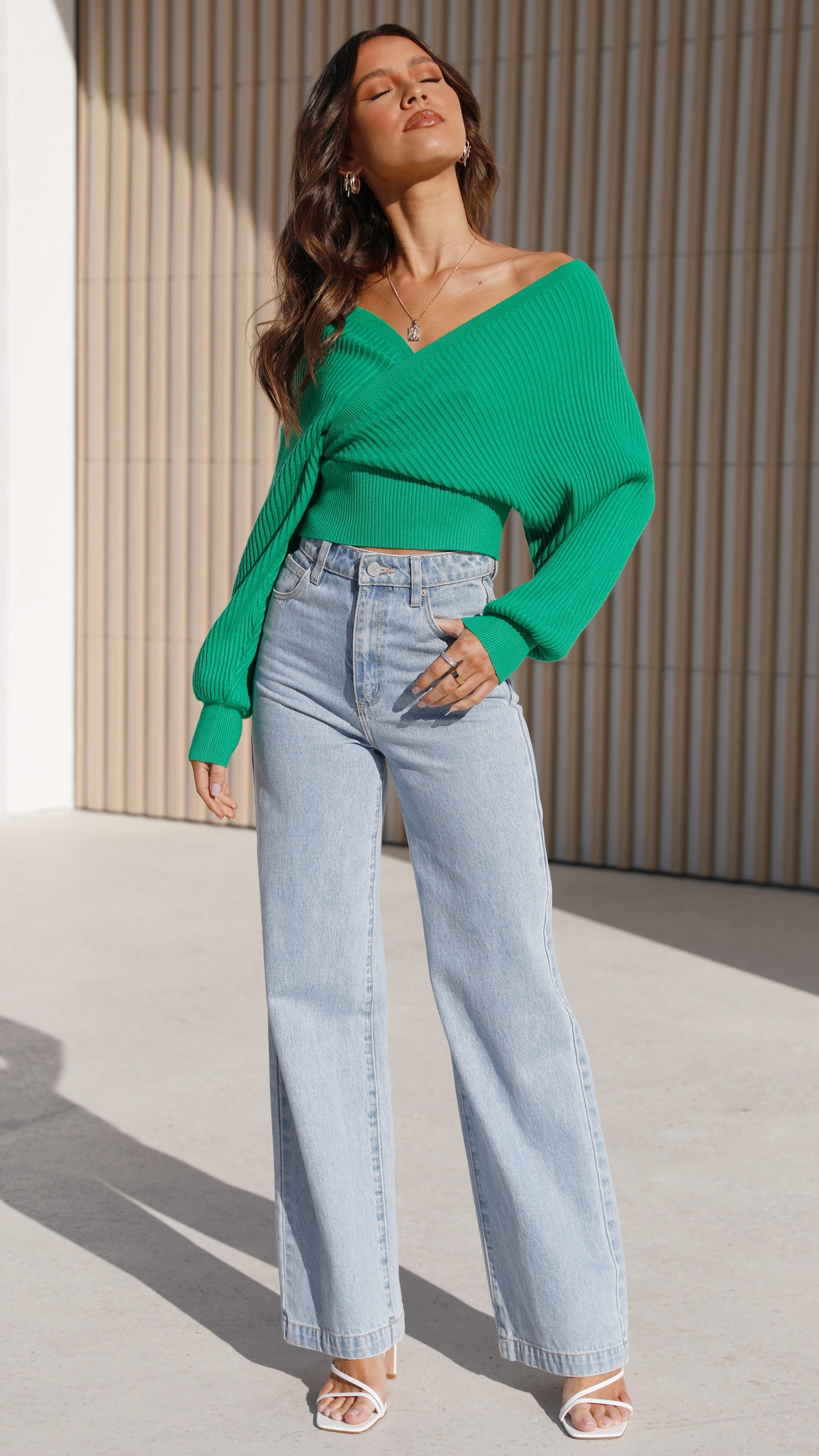 Posse Knit Top - Green sold by Billy J product image thumbnail 4