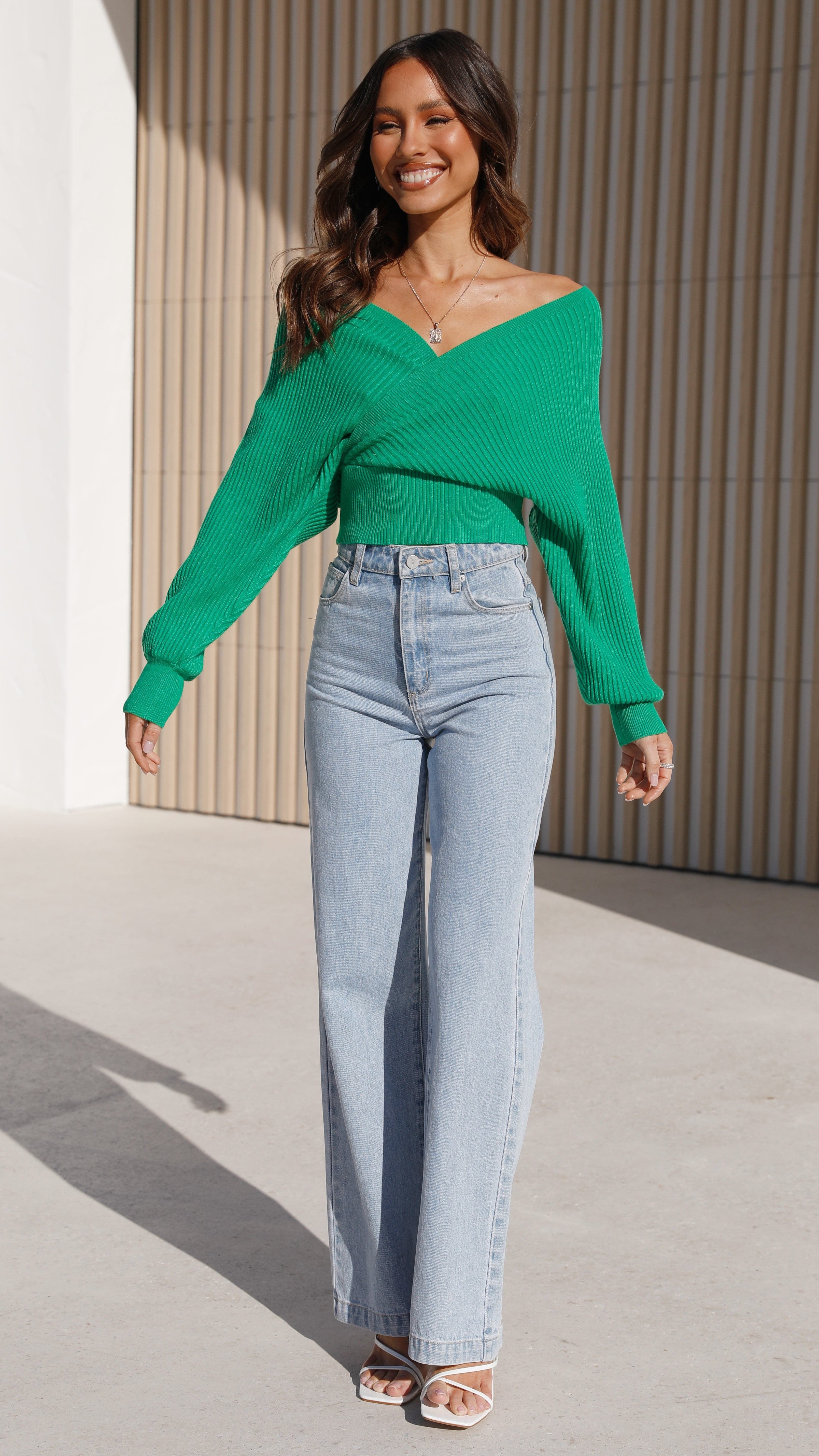 Posse Knit Top - Green sold by Billy J product image thumbnail 5