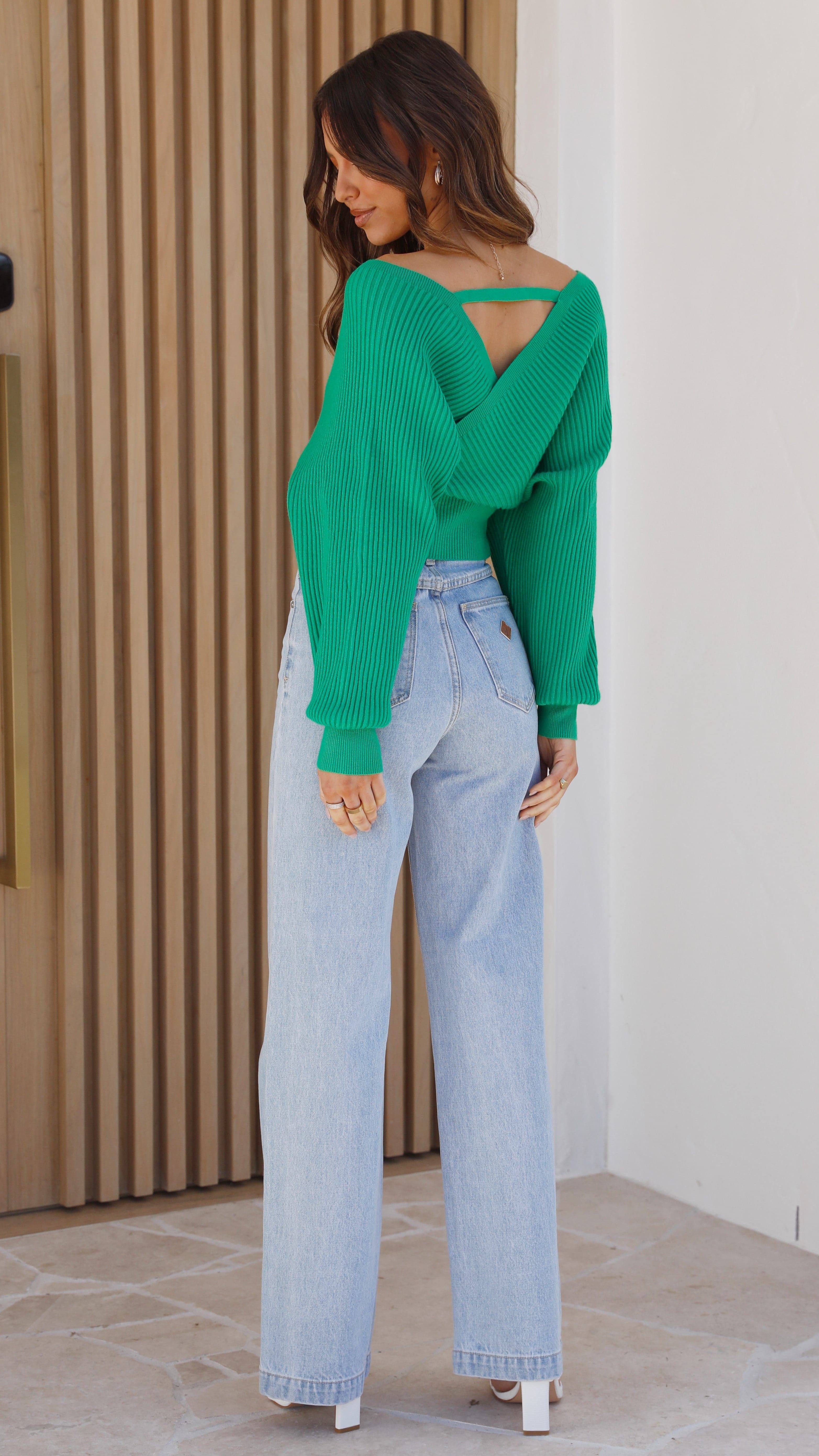 Posse Knit Top - Green sold by Billy J product image thumbnail 2