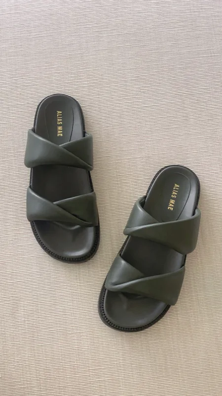 Alias Mae Paris Slide - Moss Leather sold by Billy J