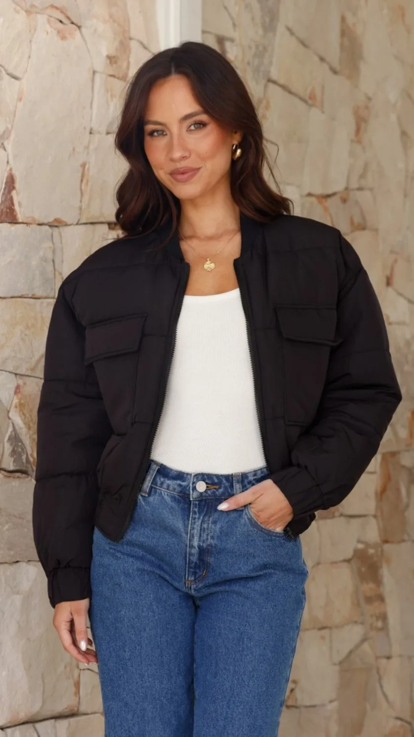 Jordan Puffer Jacket - Black sold by Billy J product image thumbnail 3