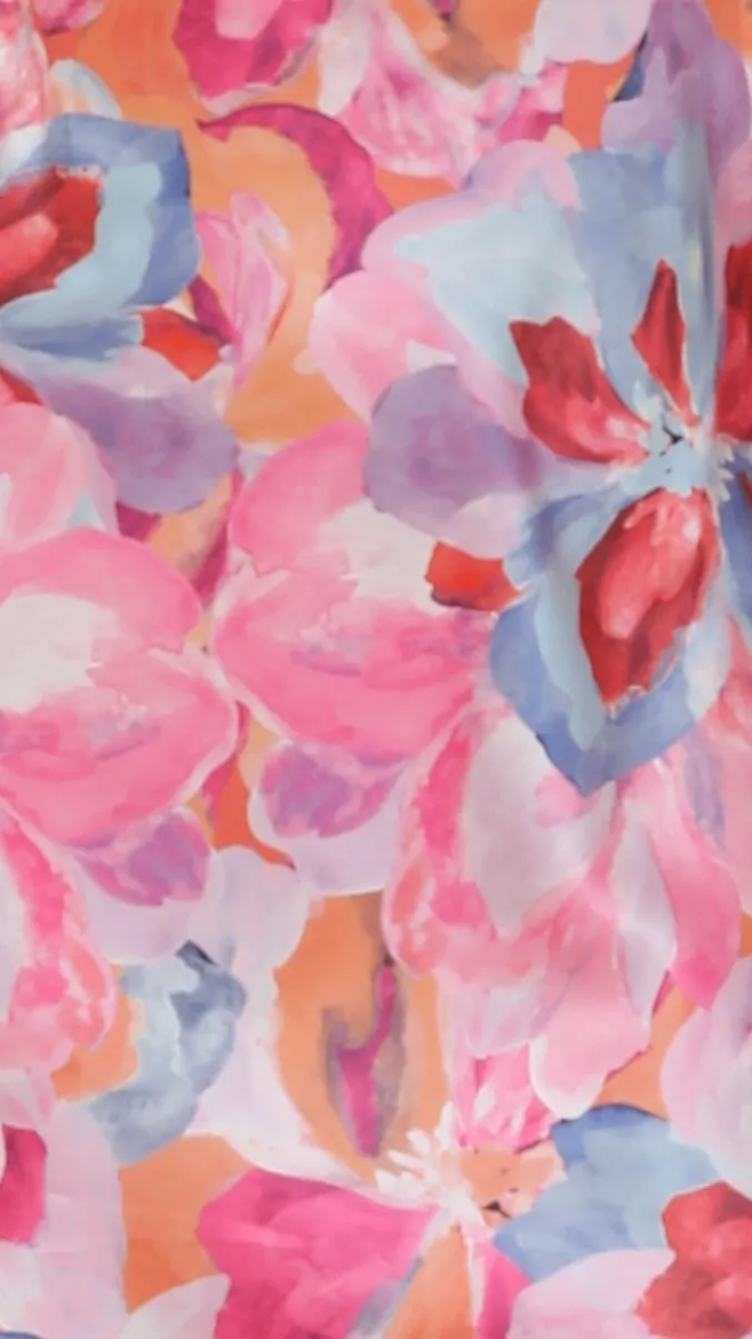 Miya Mini Dress - Pink/Blue Floral sold by Billy J product image thumbnail 5