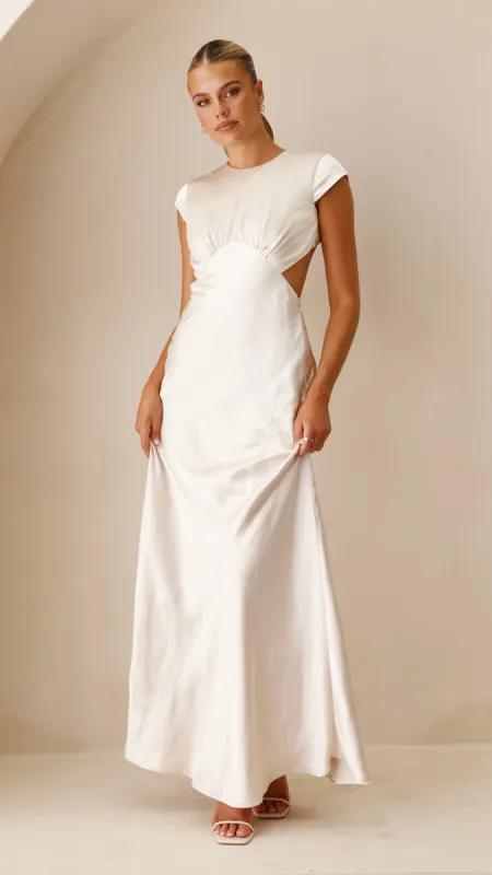 Kate Maxi Dress - Champagne sold by Billy J