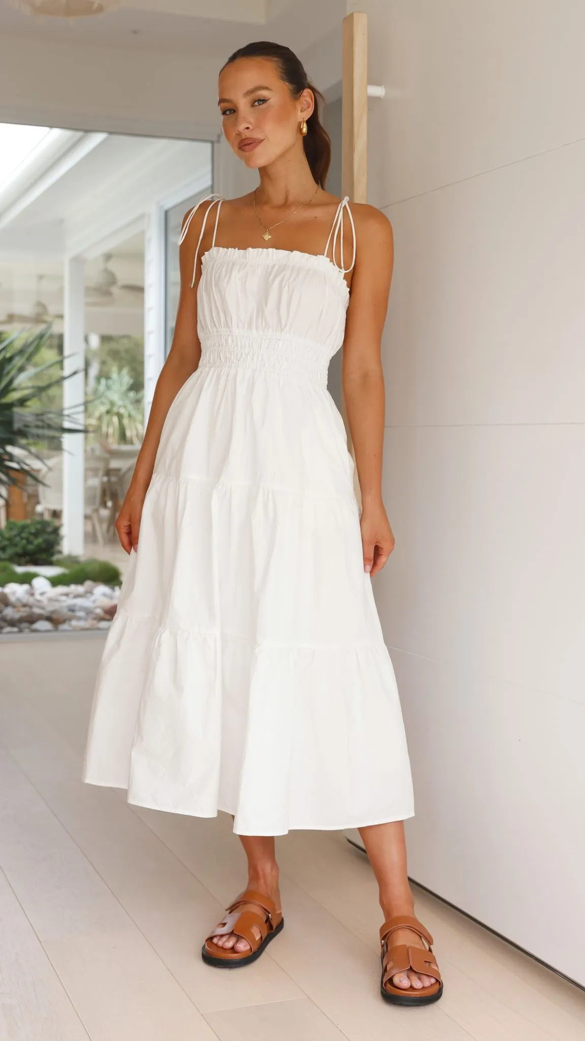 Samaya Midi Dress - White sold by Billy J product image thumbnail 4