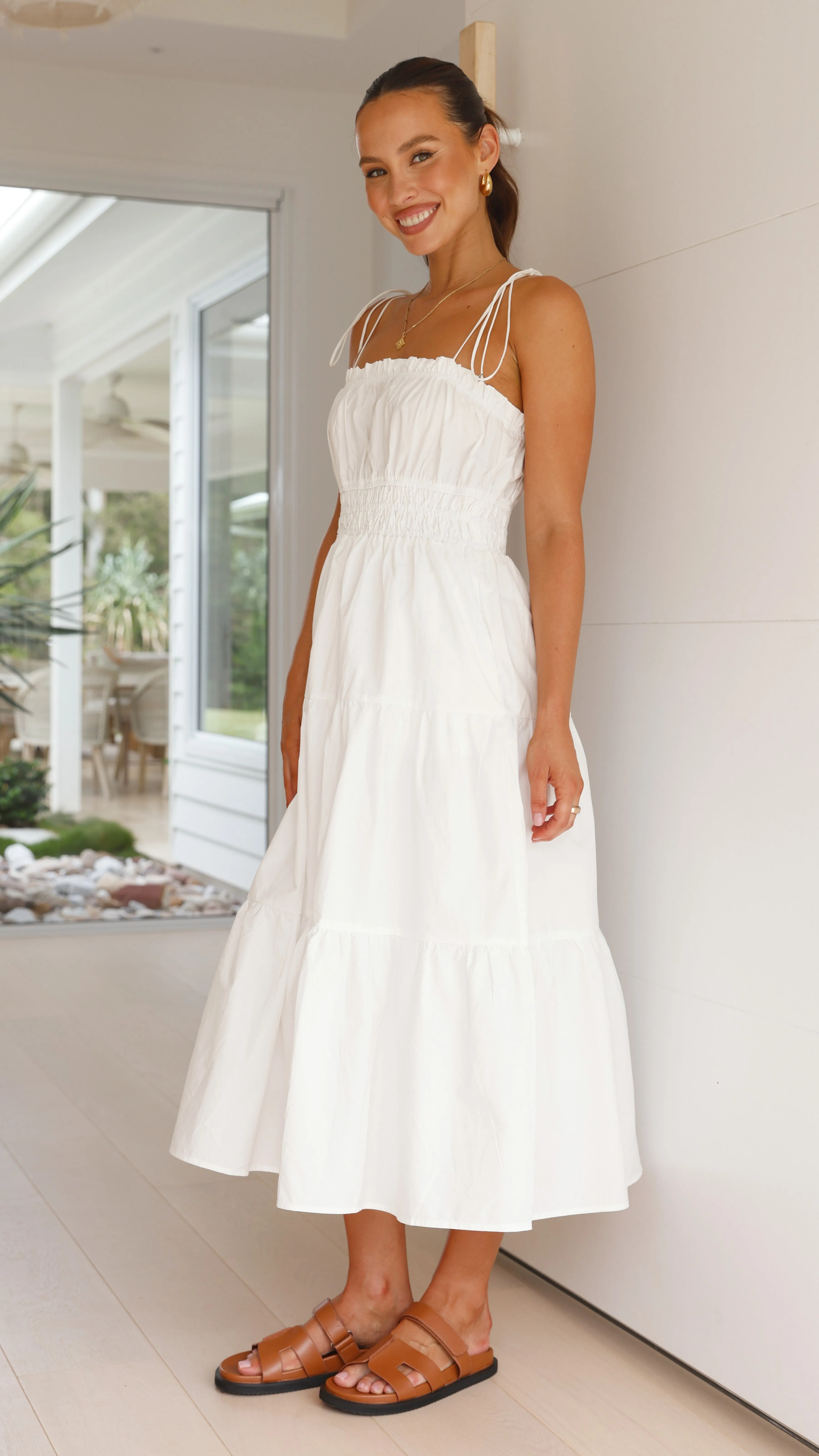 Samaya Midi Dress - White sold by Billy J product image thumbnail 3