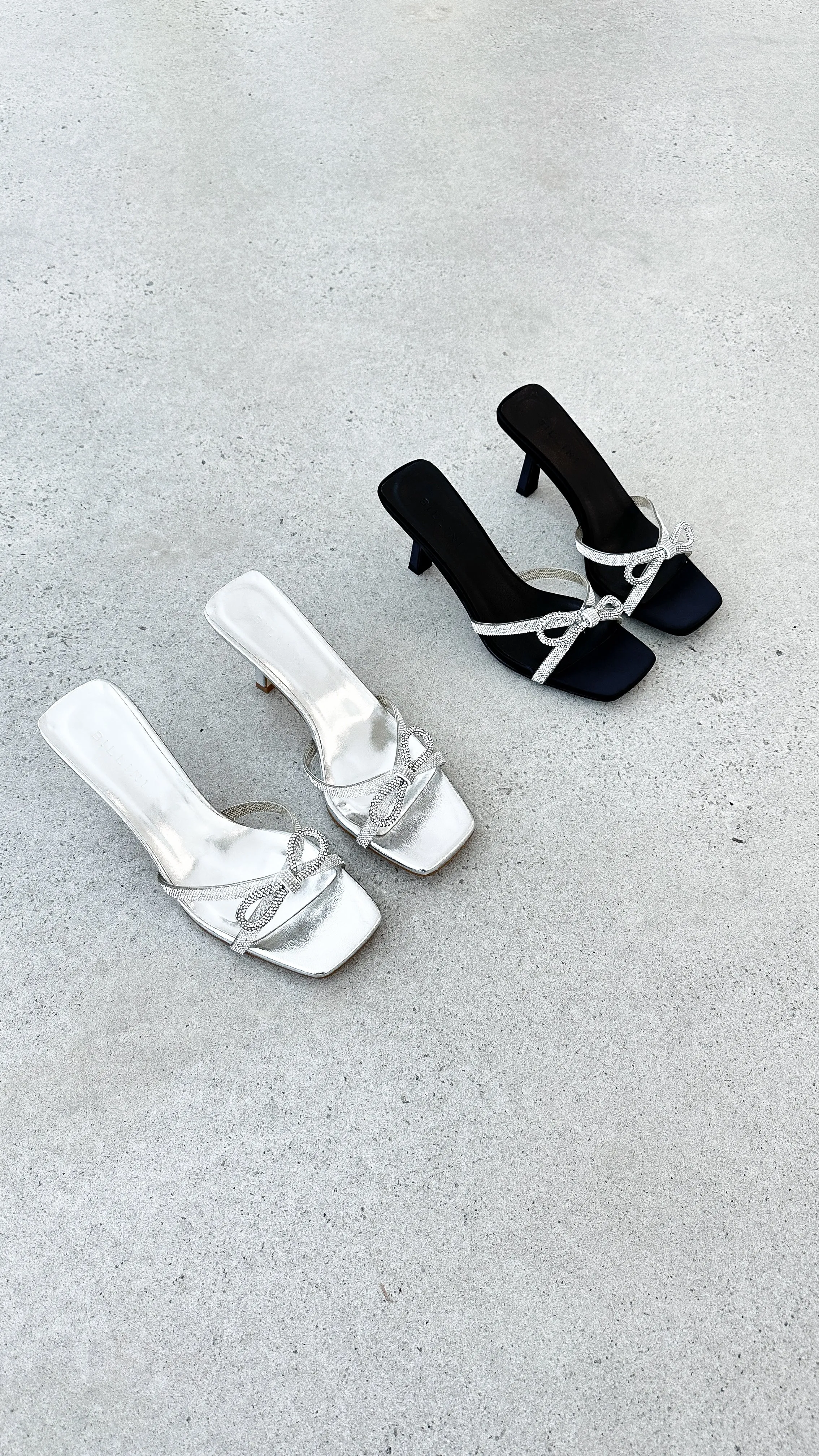 Fabia Heel - Silver Metallic Diamante sold by Billy J product image thumbnail 4