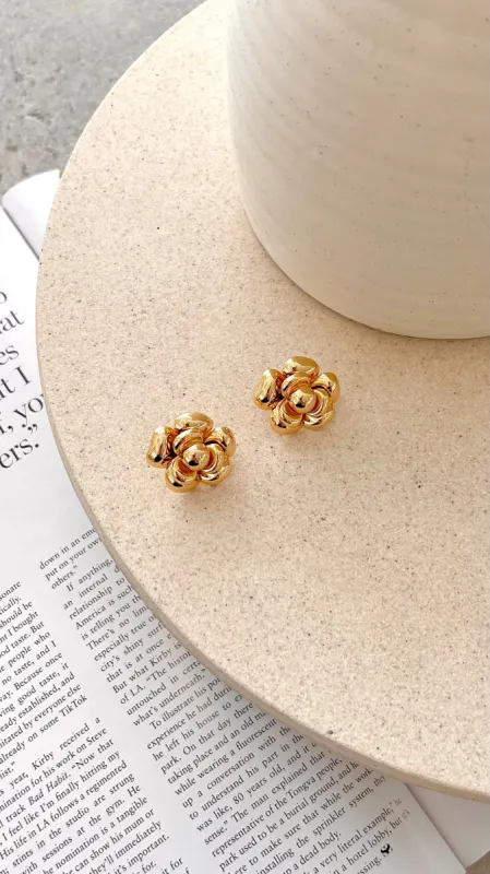 Mira Earrings - Gold sold by Billy J