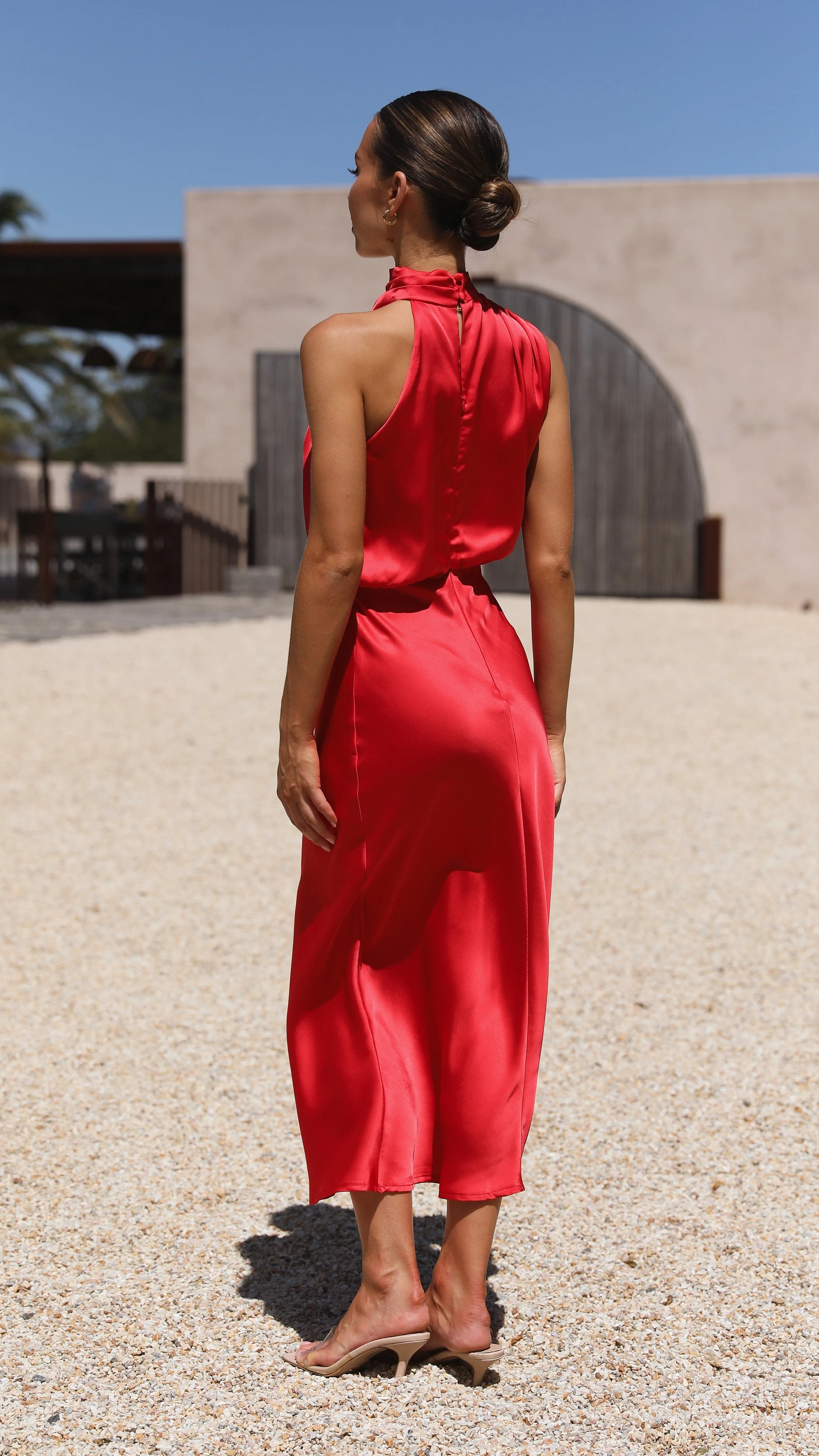 Esther Maxi Dress - Red sold by Billy J product image thumbnail 2
