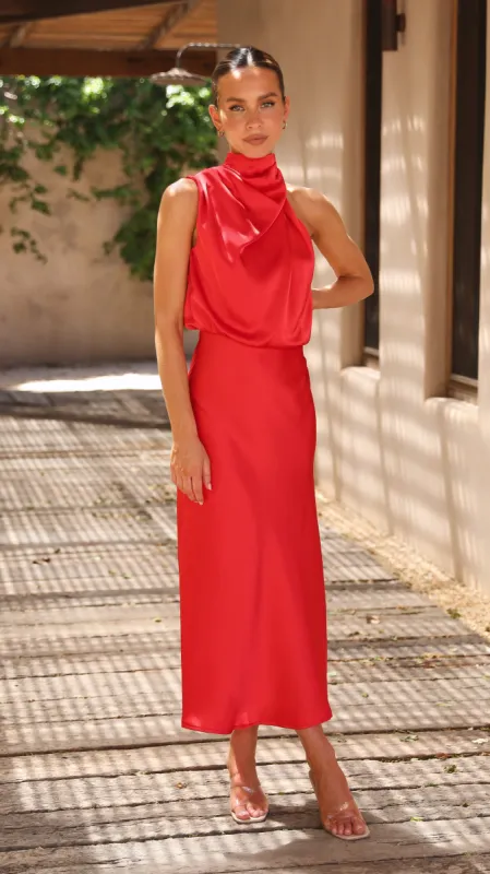 Esther Maxi Dress - Red sold by Billy J
