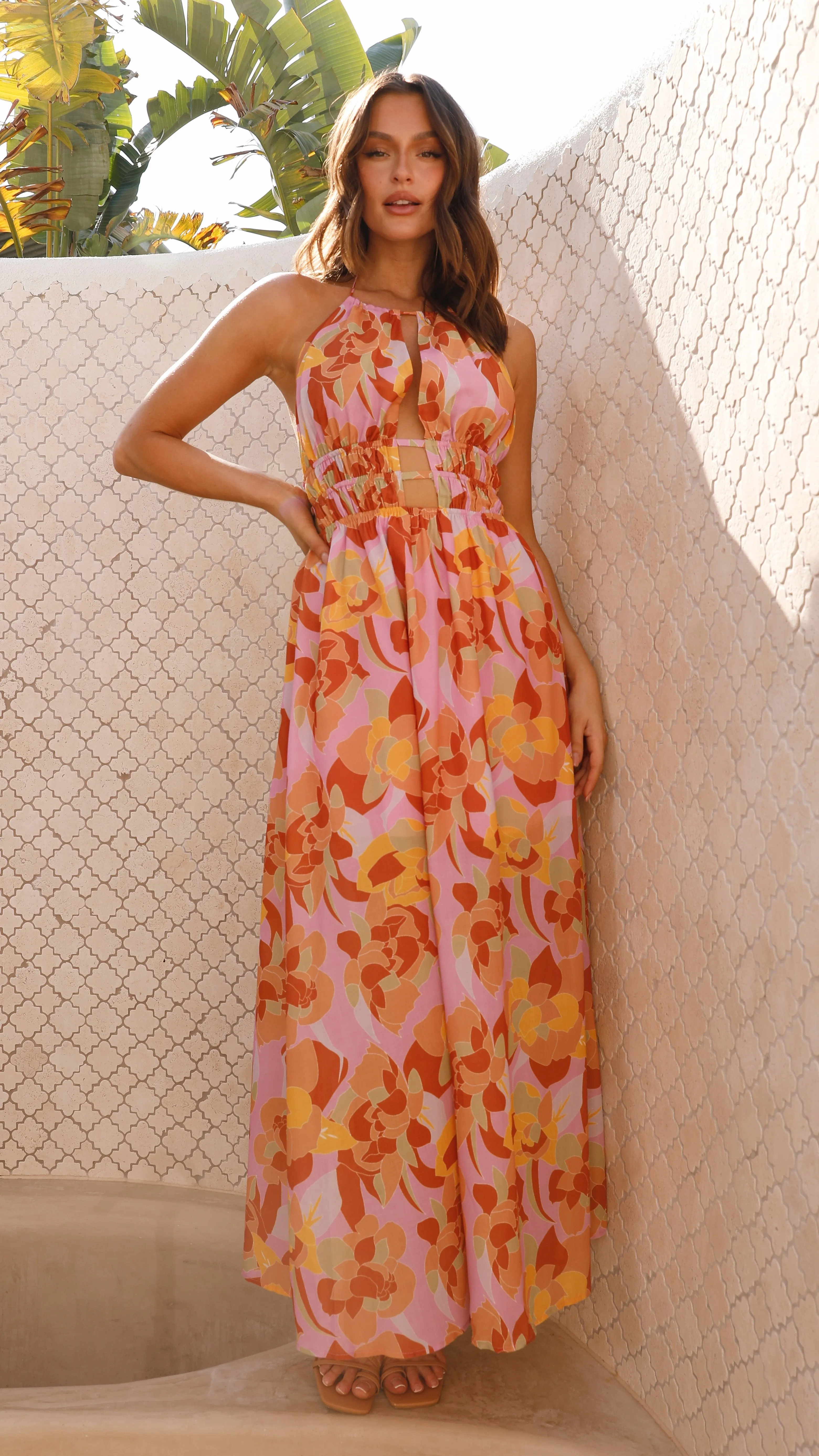 Ivy Maxi Dress - Pink Multi sold by Billy J