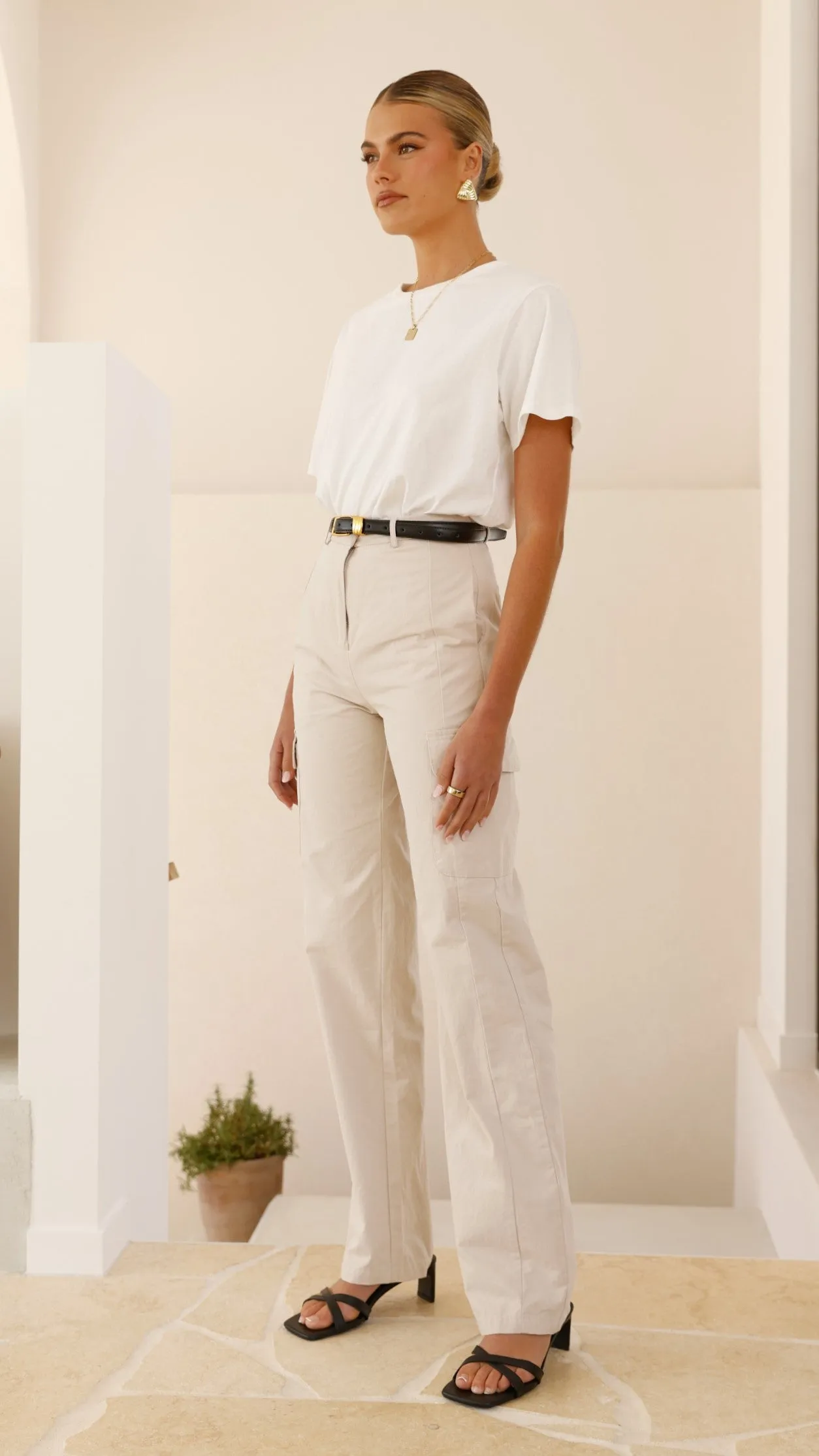 Tamara Pants - Cream sold by Billy J