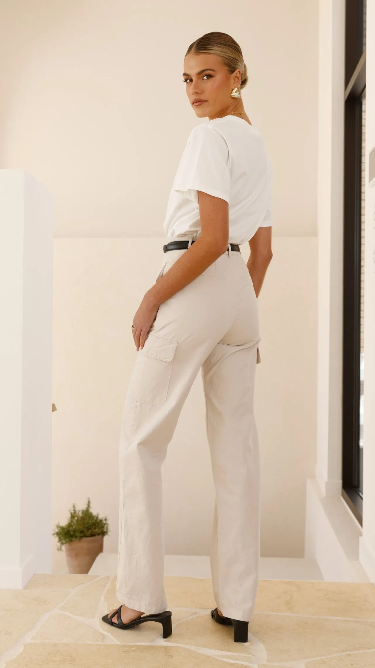Tamara Pants - Cream sold by Billy J product image thumbnail 3