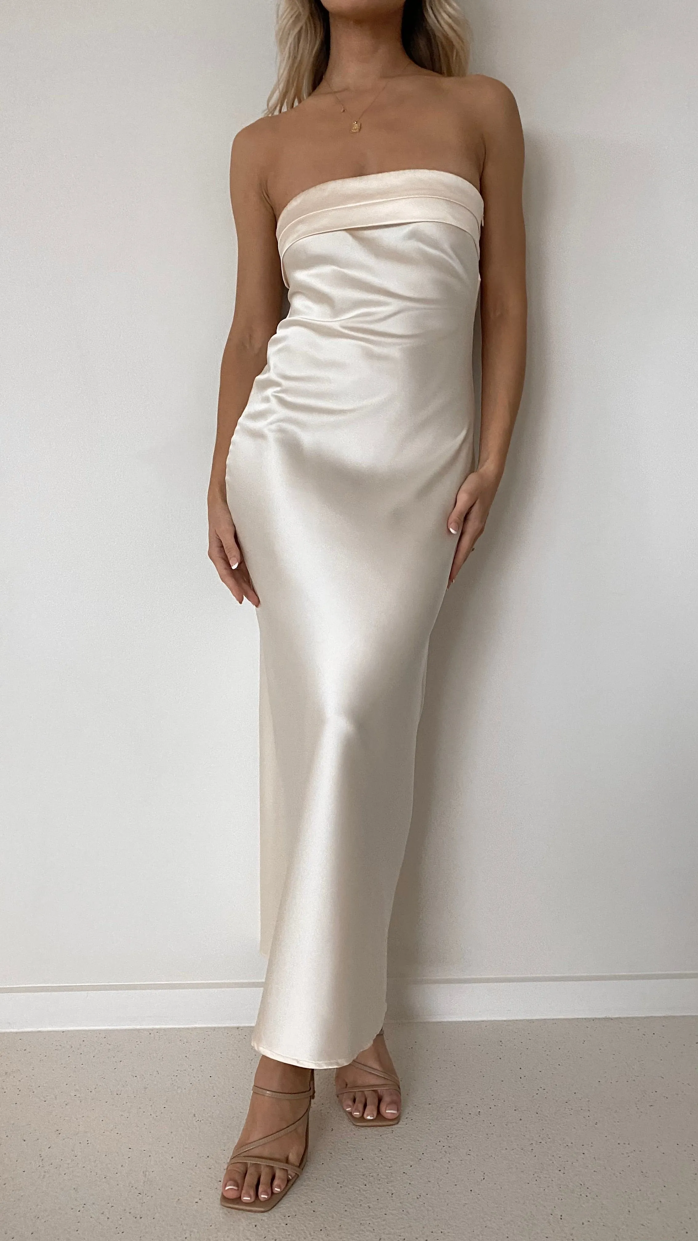 Miya Maxi Dress - Light Gold sold by Billy J product image thumbnail 3