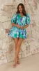 Frankie Mini Dress - Blue Multi sold by Billy J