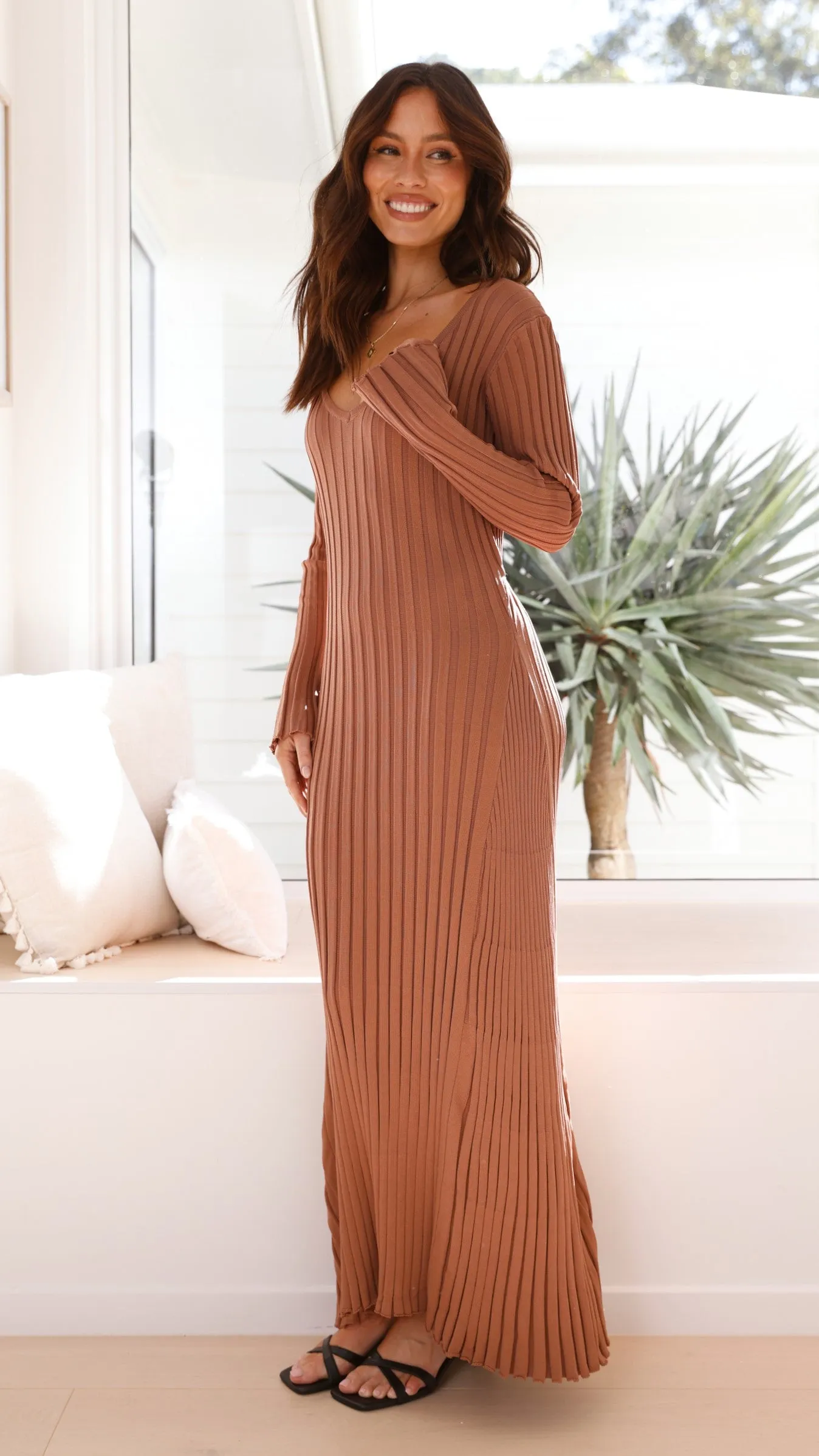Winslow Maxi Dress - Mocha sold by Billy J product image thumbnail 4