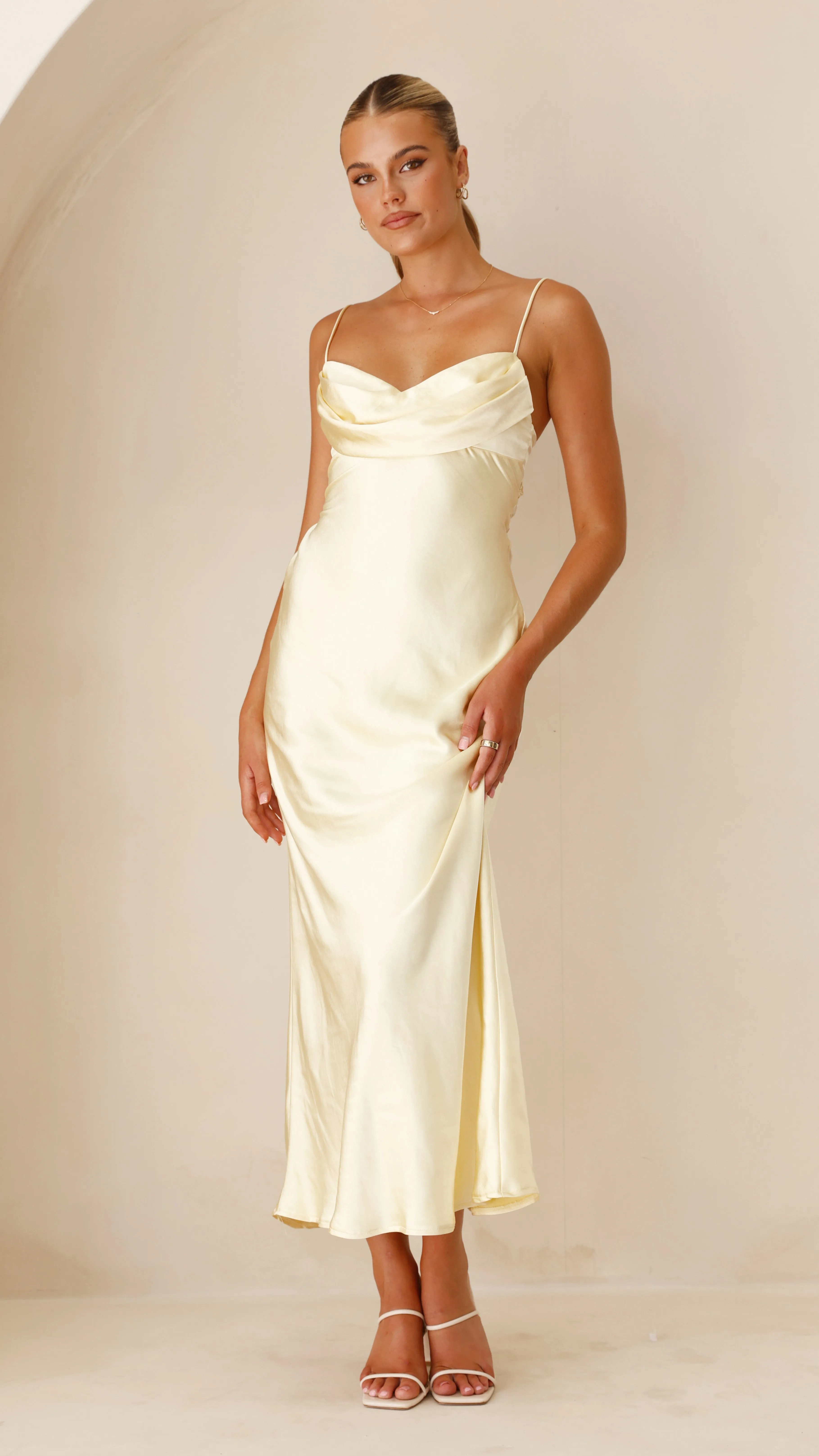 Justine Midi Dress - Yellow sold by Billy J product image thumbnail 5