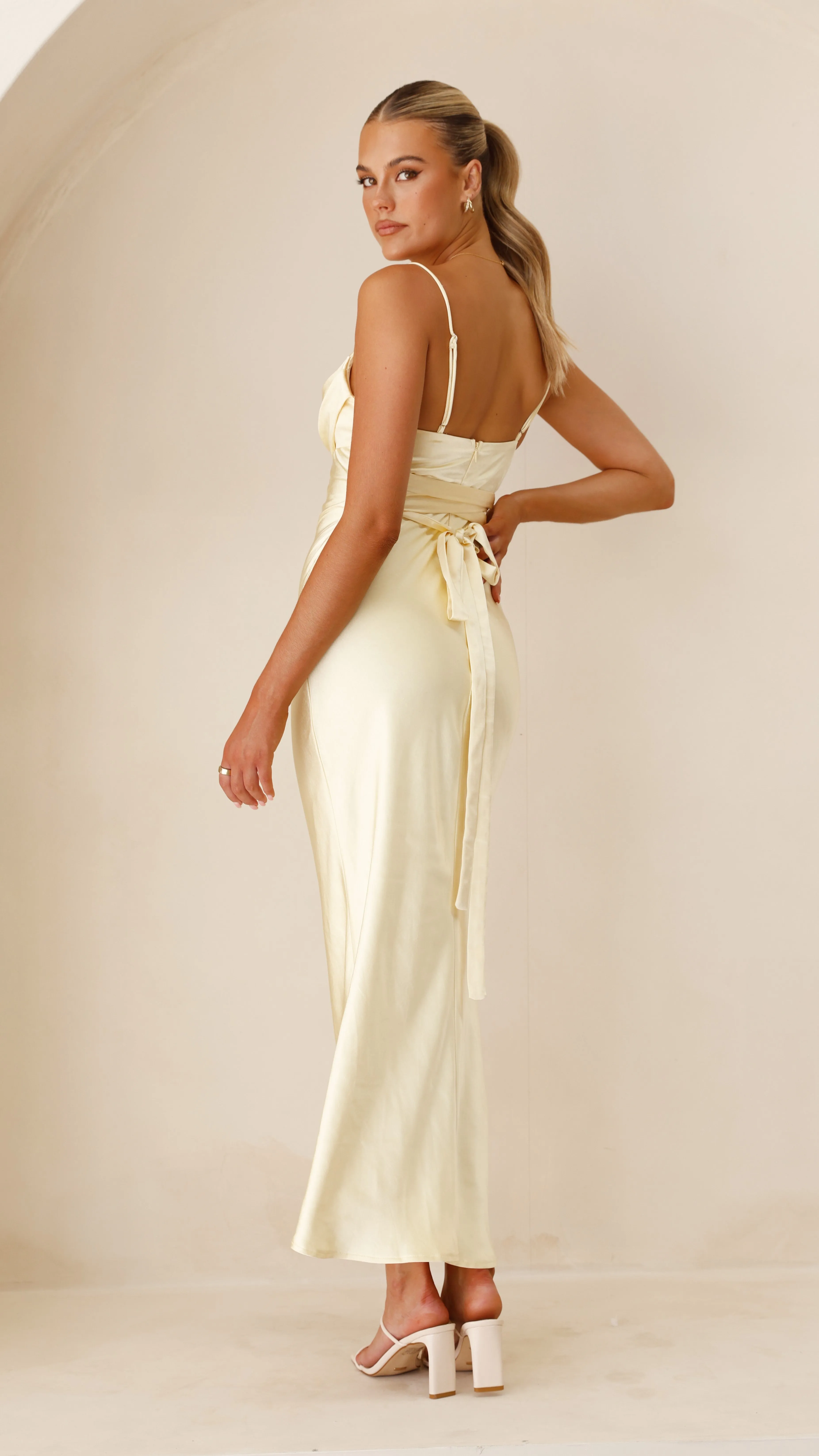 Justine Midi Dress - Yellow sold by Billy J product image thumbnail 2