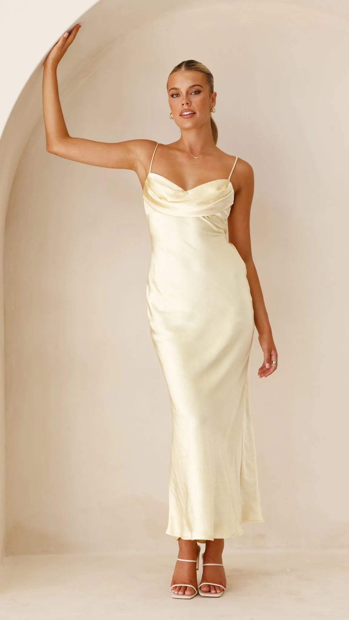 Justine Midi Dress - Yellow sold by Billy J product image thumbnail 4