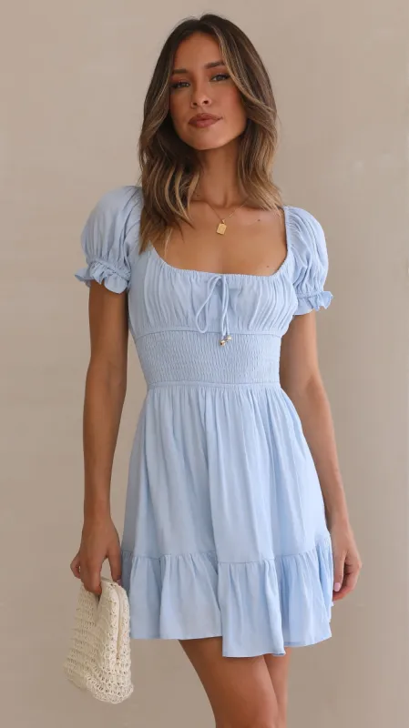 Kori Mini Dress - Blue sold by Billy J