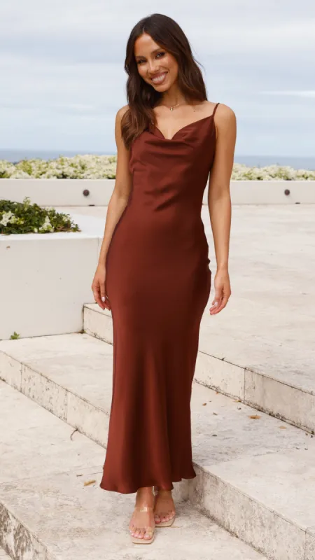Willow Maxi Dress - Brown sold by Billy J