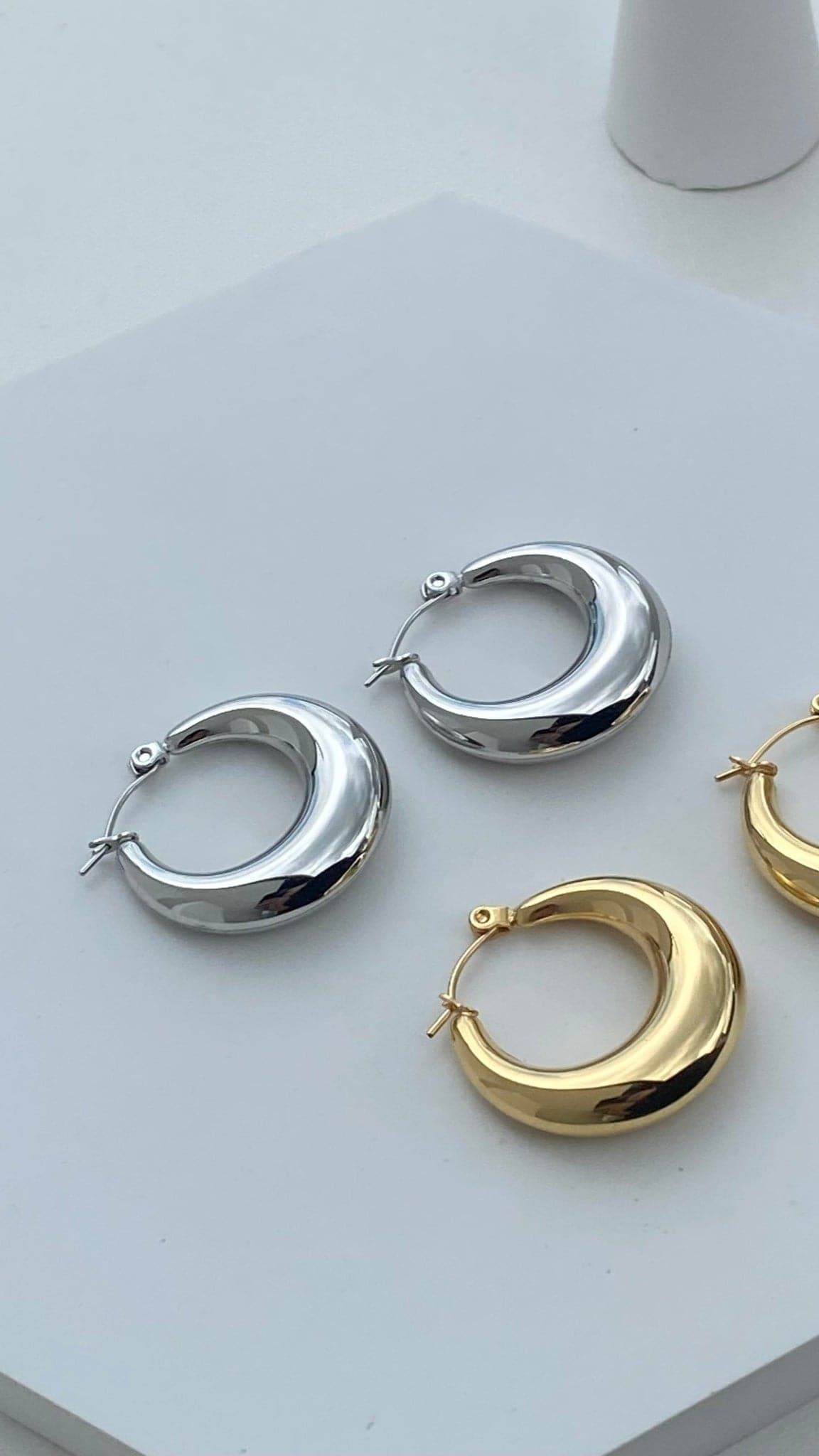 Essential Hoop Earrings - Silver sold by Billy J product image thumbnail 4