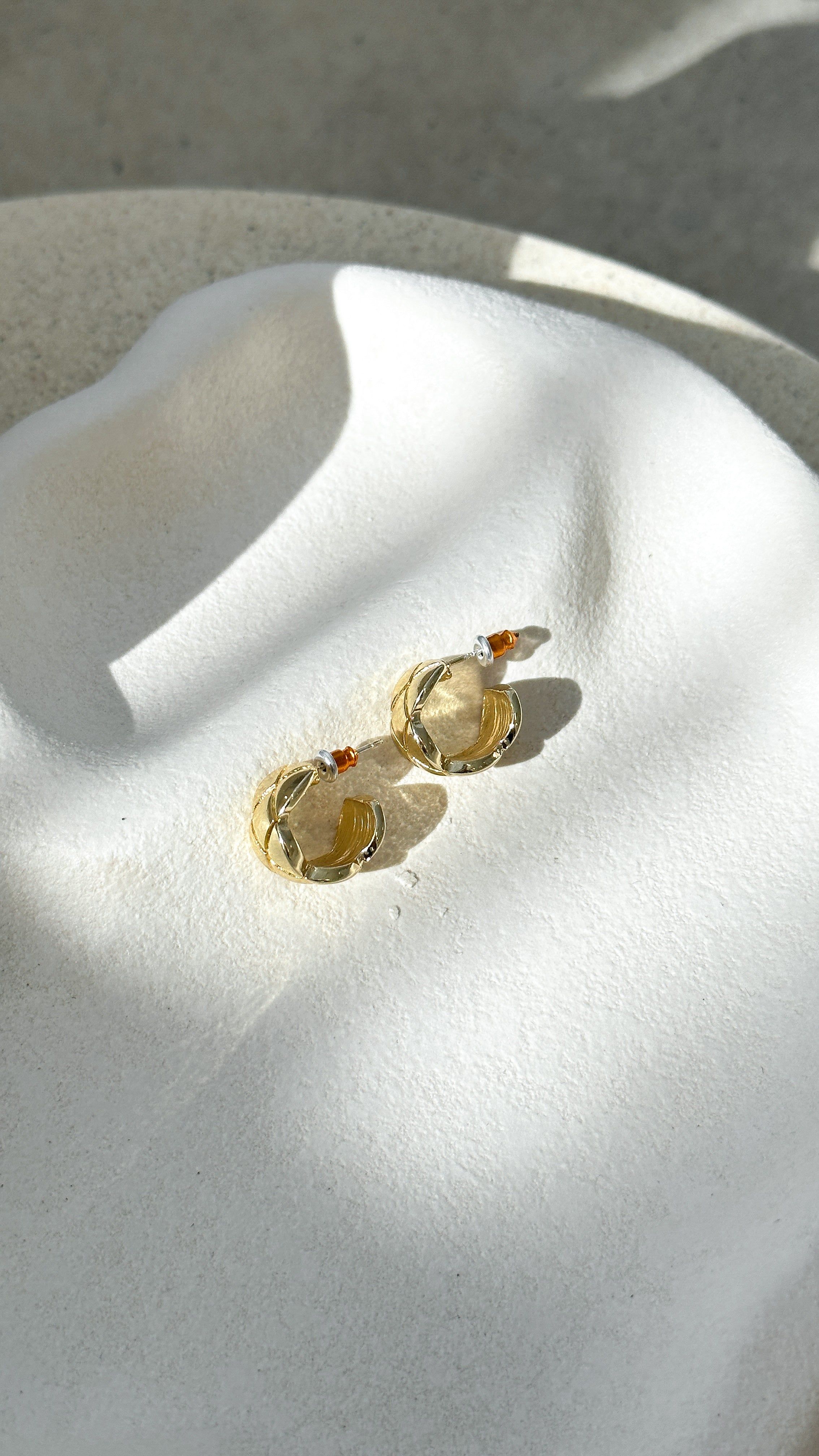 Amity Earrings - Gold sold by Billy J