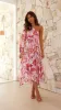 Brooklyn One Shoulder Midi Dress - Pink Floral sold by Billy J