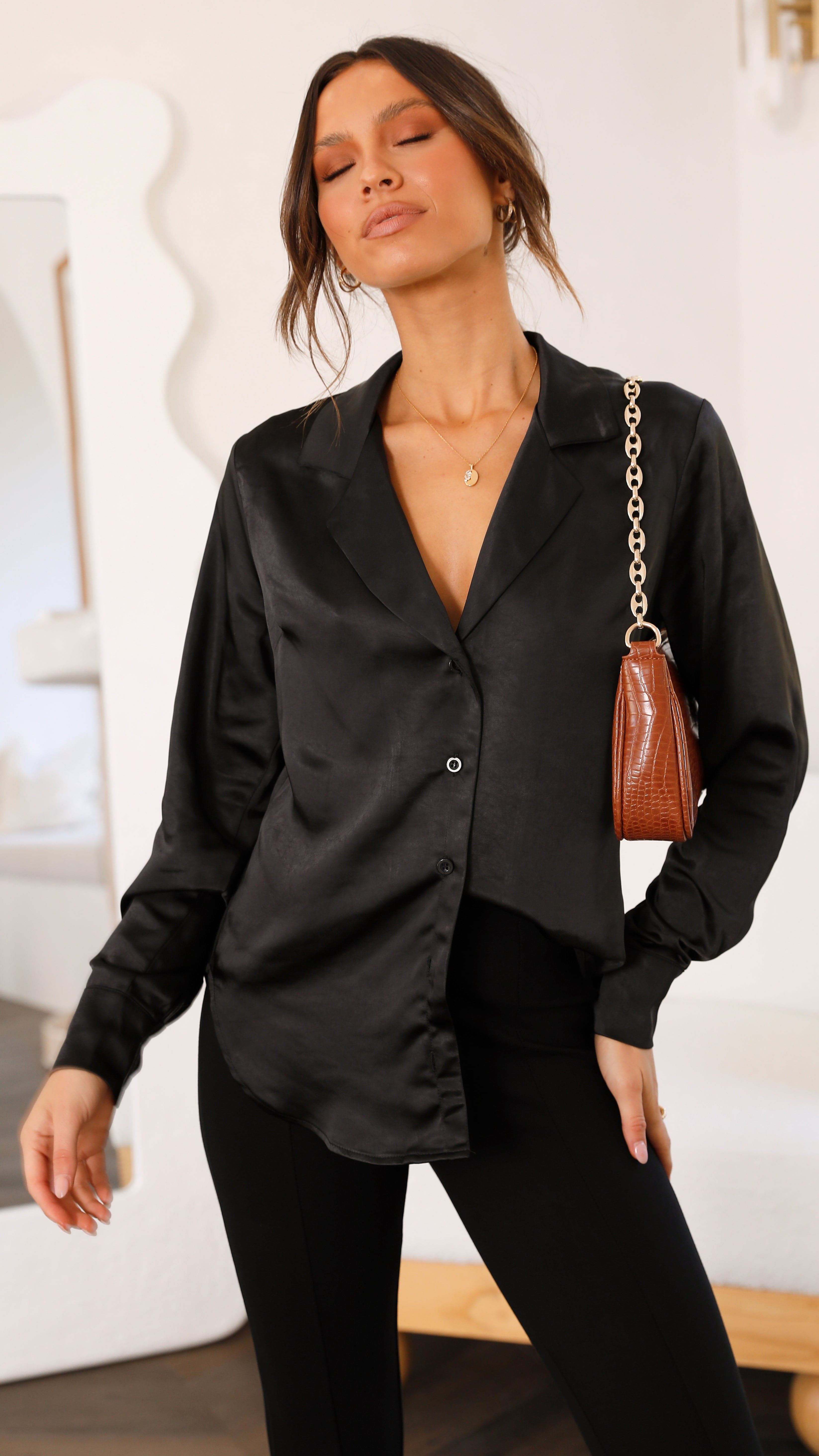 Gemini Long Sleeve Top - Black sold by Billy J product image thumbnail 5