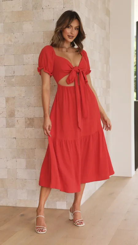 Sami Maxi Dress - Red sold by Billy J