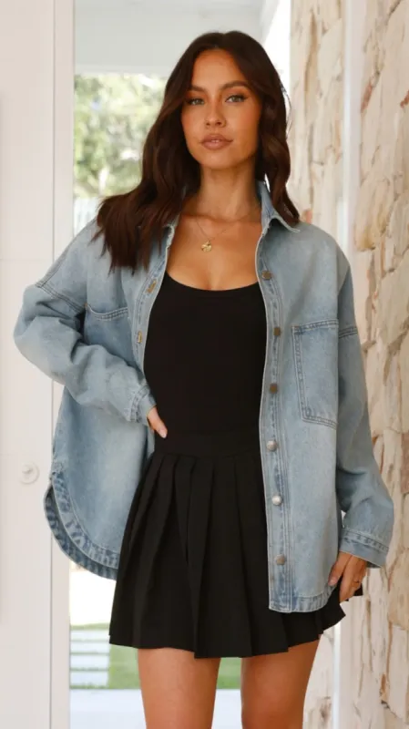 Ensley Denim Jacket - Light Denim sold by Billy J