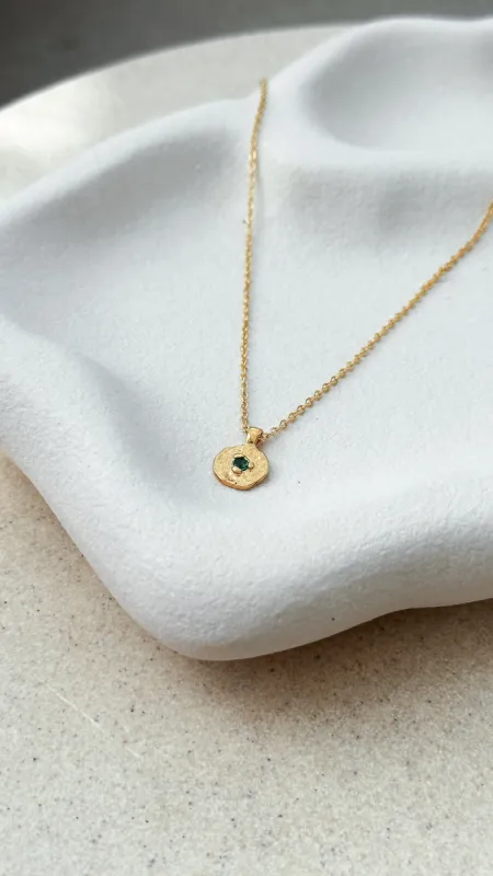 May Birthstone Necklace - Emerald made by Billy J