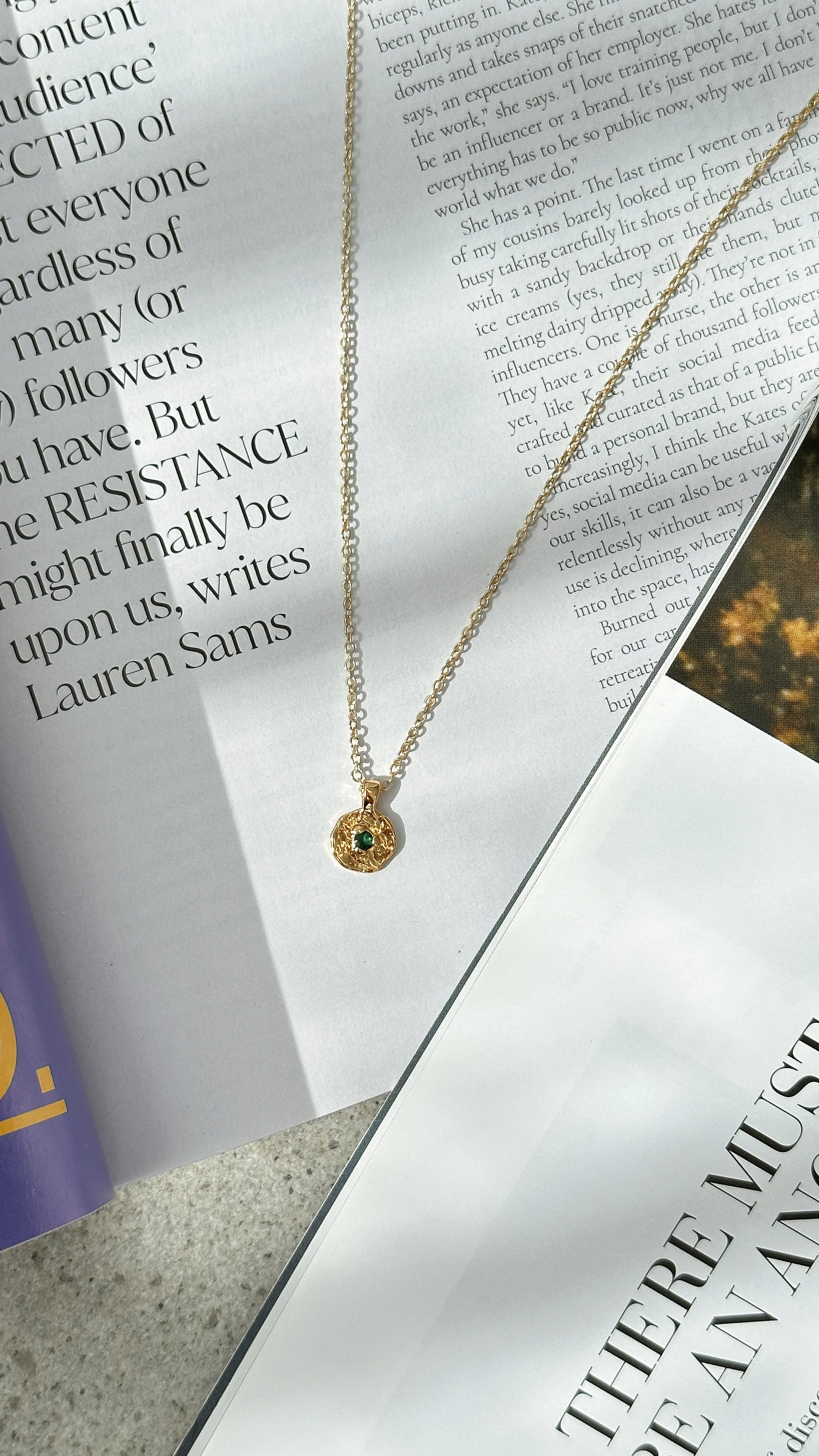 May Birthstone Necklace - Emerald sold by Billy J product image thumbnail 2