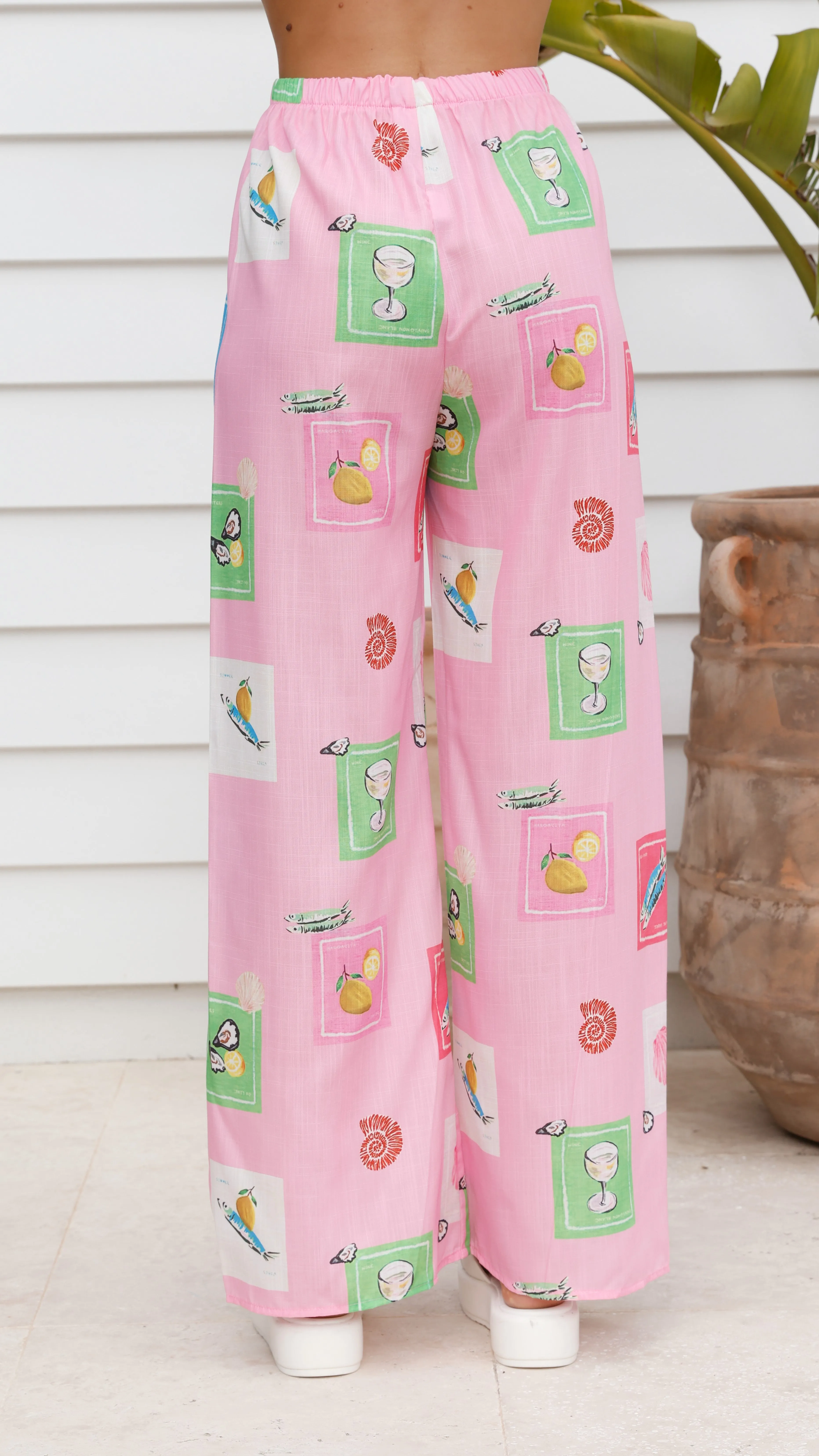 Kourt Button Up Shirt and Pants Set - Pink Stamps Set sold by Billy J product image thumbnail 5