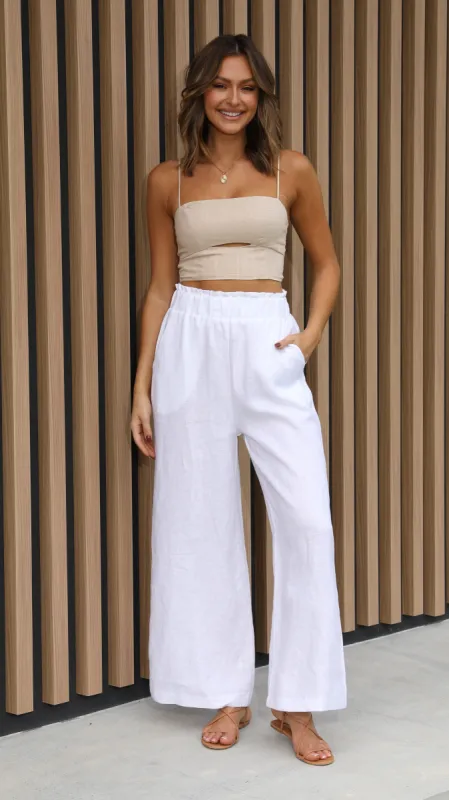 Sienna Pants - White sold by Billy J