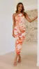 Natalia Midi Dress - Orange Floral sold by Billy J