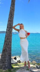 Esther Maxi Skirt - White sold by Billy J