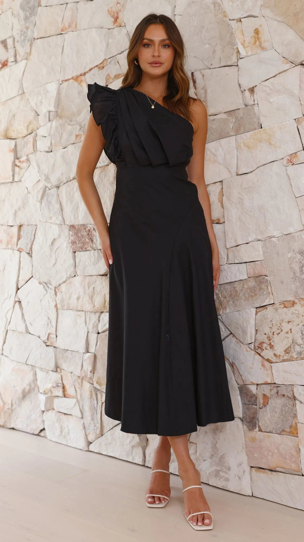Stassie Midi Dress - Black sold by Billy J