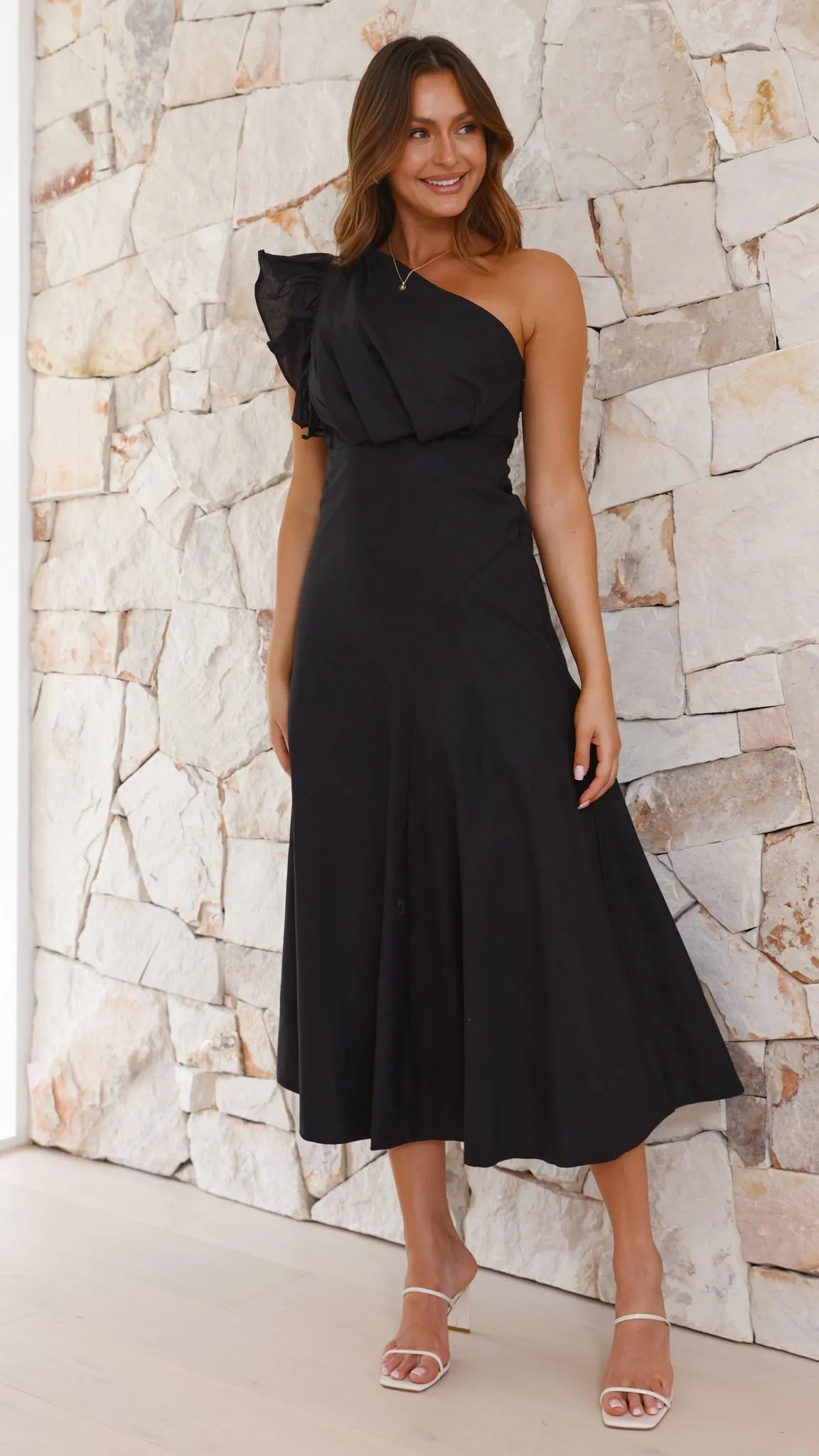 Stassie Midi Dress - Black sold by Billy J product image thumbnail 5