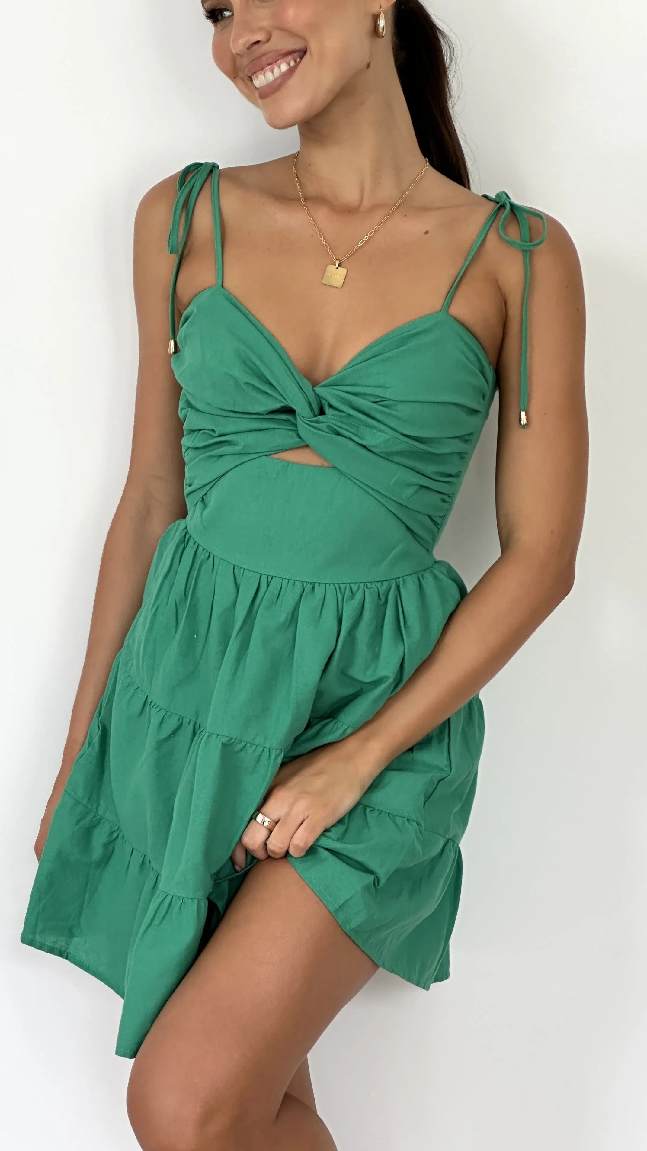 Armani Mini Dress - Green sold by Billy J product image thumbnail 3