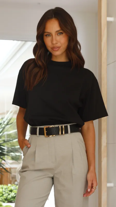 Organic Boyfriend Tee - Black sold by Billy J
