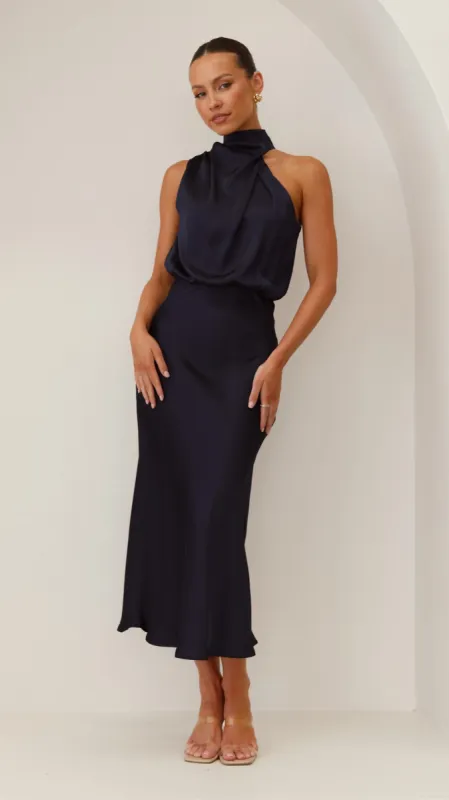 Esther Maxi Dress - Navy sold by Billy J